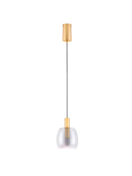 LED zlato-dymový dizajnový luster Imatia