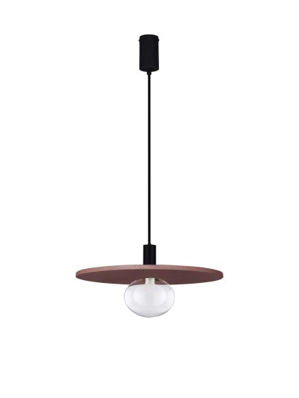 LED červený dizajnový luster Vrahos