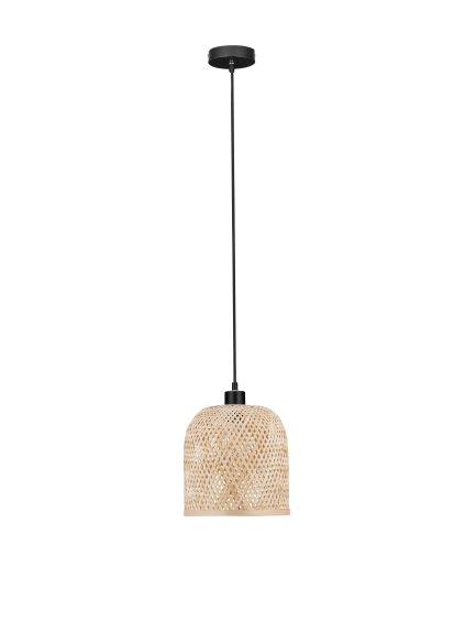 LED prírodno-čierny dizajnový luster Intra