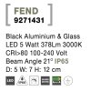 LED reflektor Novaluce Fend 9271431
