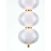 LED stmievateľný zlatý dizajnový luster Klelia