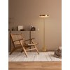 LED zeleno-čierna stojaca lampa Vetro