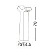 LED vonkajšia lampa Novaluce Aran 9540211