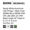 LED vonkajšie pochôdzne svetlo Novaluce Bang 8038401