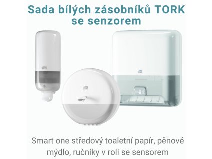 Sada bílých zásobníků TORK 1