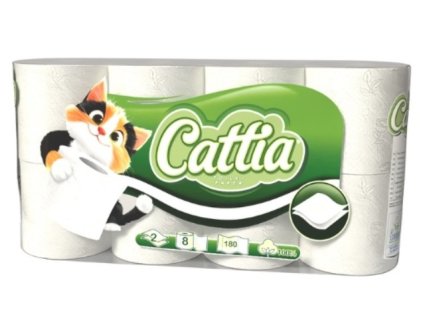 Toaletni papir Cattia 2 vr extra bila (bal.8ks) zeleny