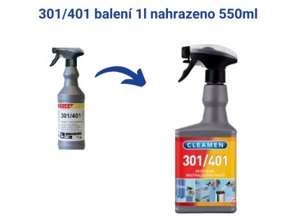 CLEAMEN 301/401 neutralizátor pachů sanitární 1l  výroba ukončena
