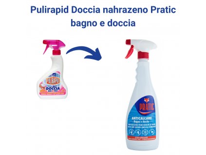 Pulirapid Doccia 500ml čistič na sprchové kouty výroba ukončena