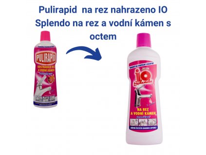 Pulirapid čistič na rez a vodní kámen růžový 750ml Aceto s octem výroba ukončena