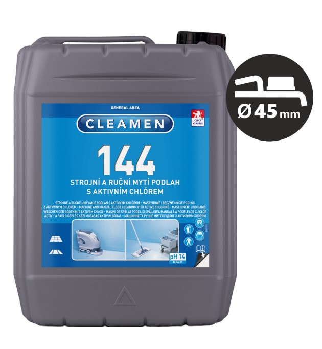 Levně CLEAMEN 144 strojní mytí podlah s aktivním chlórem 5,5 Kg