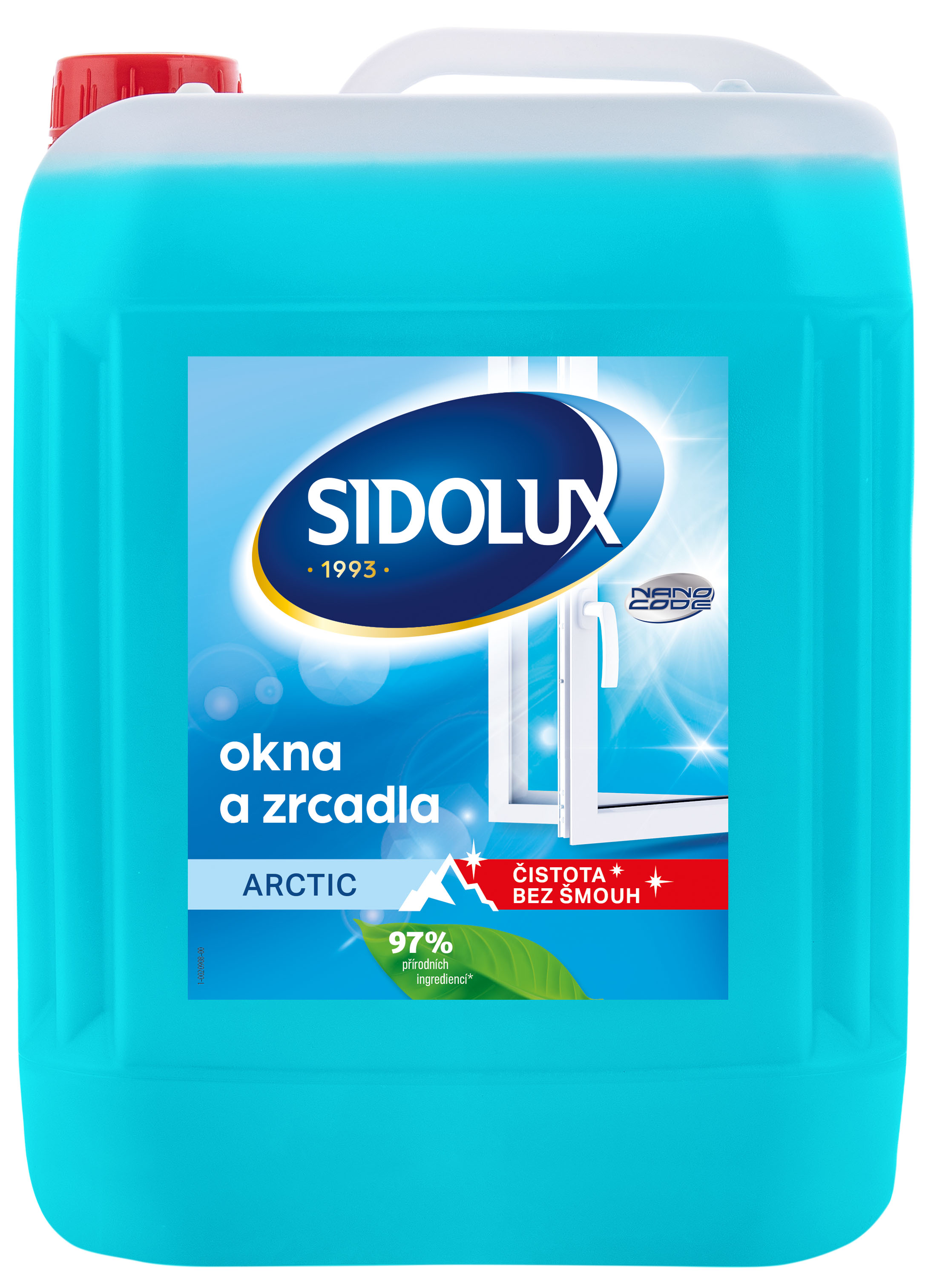SIDOLUX Window Nano Code čistič oken Arctic 5 L