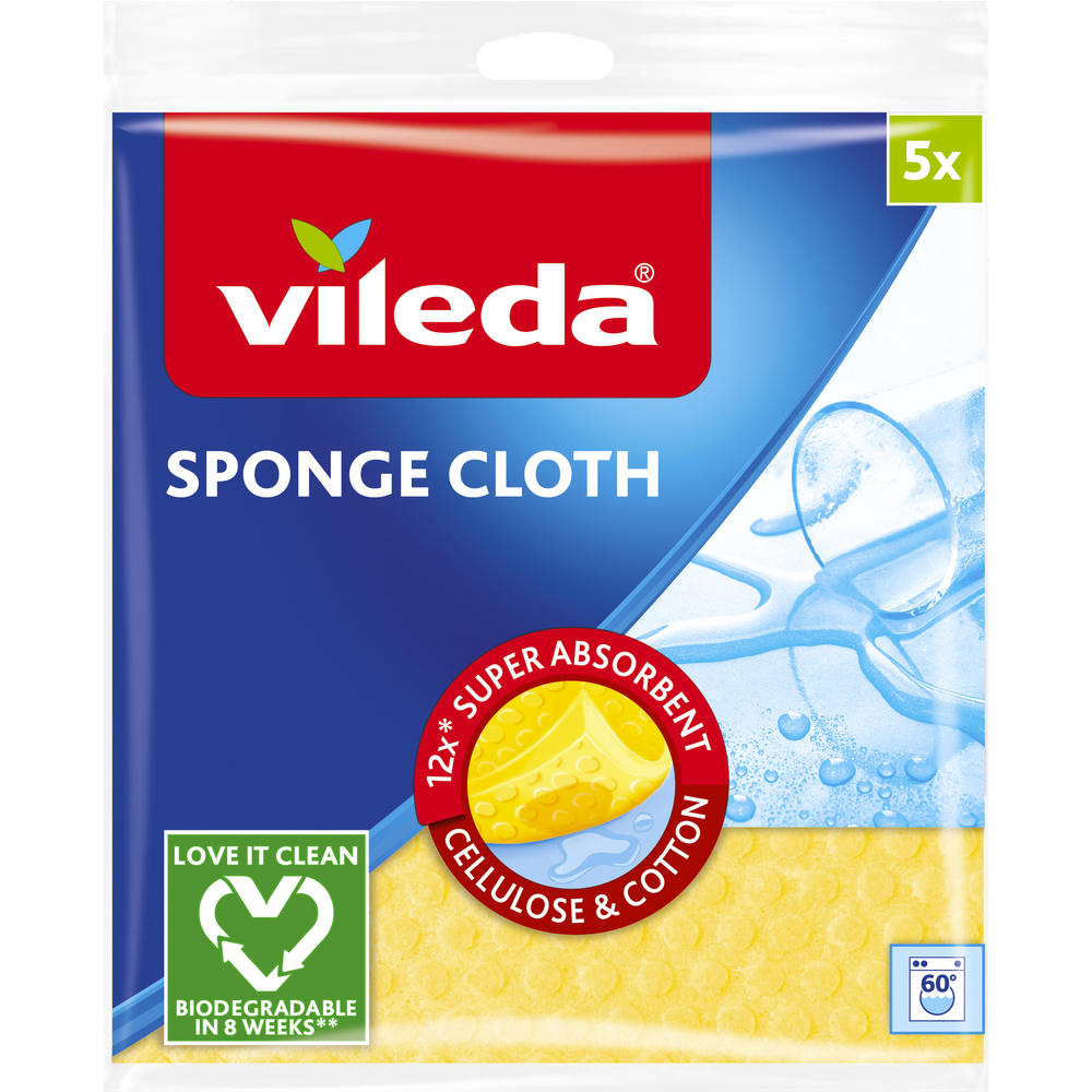 Levně VILEDA houbový hadřík bal. 5ks