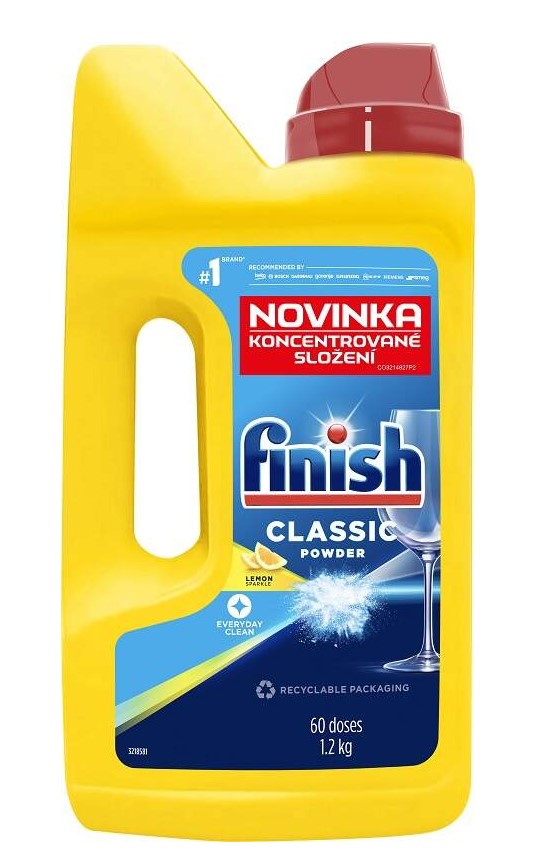 Finish prášek do myčky - lemon 1,2 kg (60 dávek)