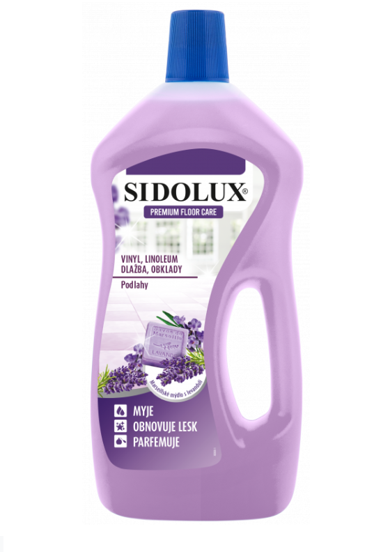 Levně SIDOLUX Premium Floor Care vinyl, lino., dlaž., obkl. Marseillské mýdlo s levandulí 750ml