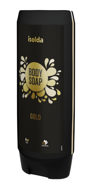 ISOLDA Gold body soap 550ml Click & Go