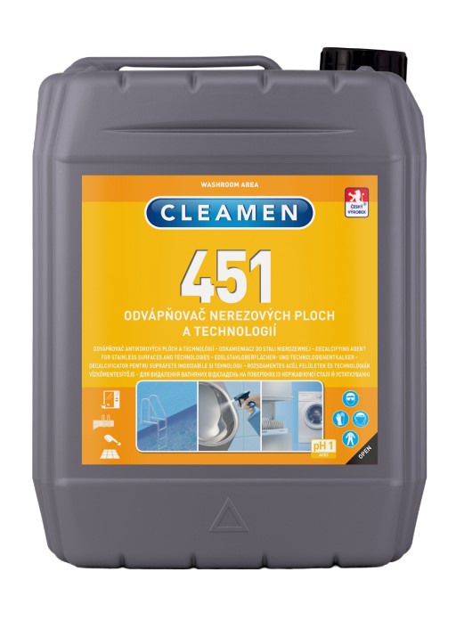 Levně CLEAMEN 451 odvápňovač nerezových ploch a technologií 6 kg