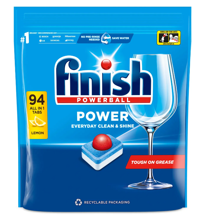 Tablety do myčky Finish - All in 1 Max Lemon, 94 ks