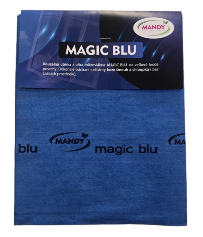 Levně EUDOREX / Pannopell Mandy Magic Blu hadřík na okna, zrcadla, lesklý nábytek a chrom Micro