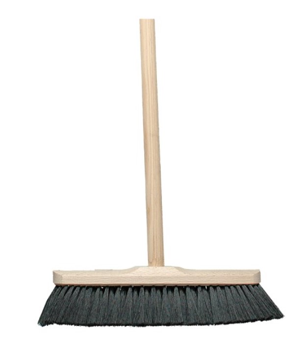 Smeták dřevěný s holi 120cm - žíně