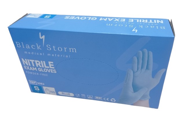 BLACK STORM High Line Nitrilová rukavice modrá v krabičce 100 ks S