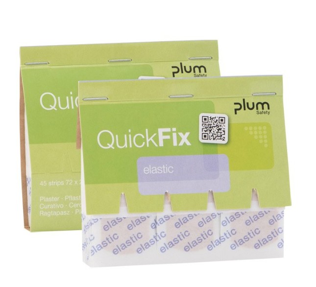 Plum Safety Plum QuickFix Elastic, 45 náplastí, elastické