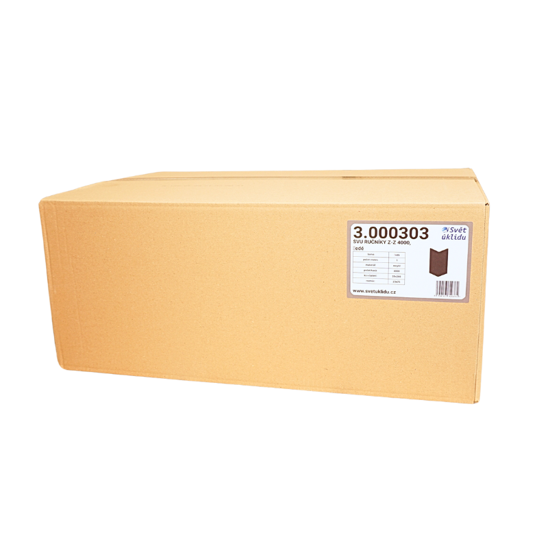 Levně SVU Ručníky Z-Z , ŠEDÉ, 1-vrstvé, recykl, (bal. 4000 ks) 0303