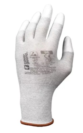 Rukavice Coverguard Eurolite bílá vel. 07