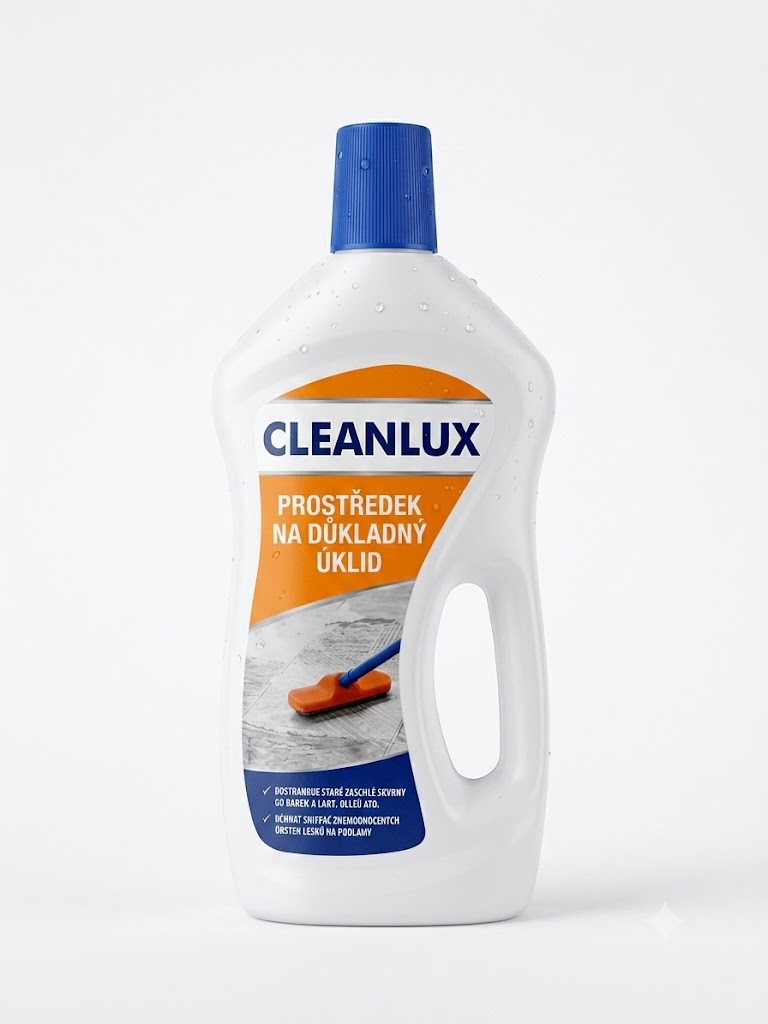 CLEANLUX Prostředek na důkladný úklid, smývač starých vrstev lesků na podlahy 750ml