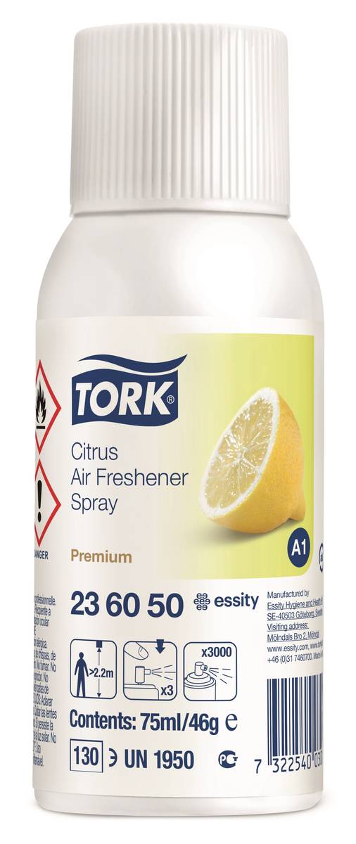 Levně TORK Air Freshener citrus vůně do osvěžovače vzduchu 75ml, (3000dávek), 236050
