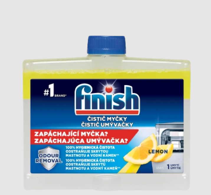 Čistič myčky Finish - lemon, 250 ml