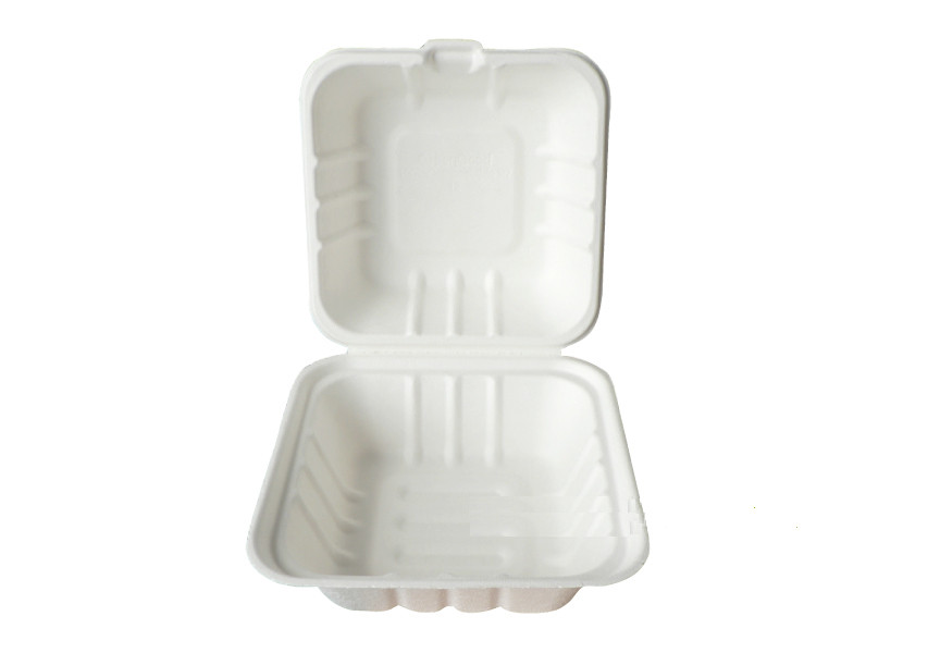 Levně Hamburger box BIO 153x155x40/45mm, bílý 40.1079 (bal.500ks)