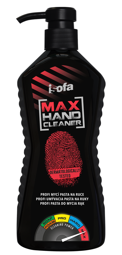 ISOFA MAX 700g X - Profi mycí pasta na ruce červená s pumpičkou