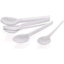 Lžíce polévková PS 17cm bílá 100ks/bal.