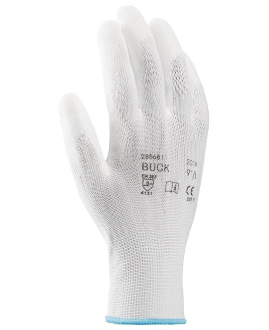 Ardon Pracovní rukavice BUCK bílé s etik.v.7