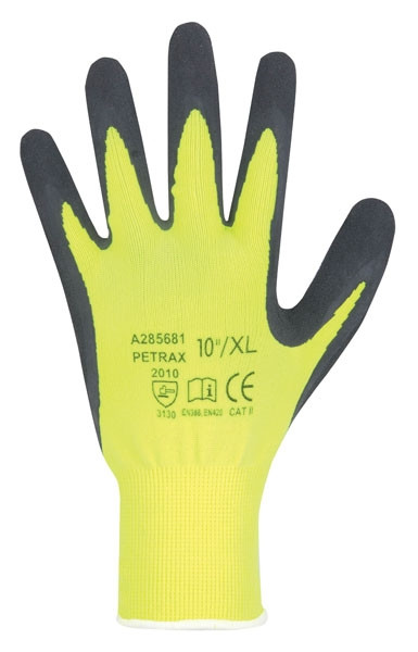 Pracovní rukavice Petrax - máčené, velikost 10