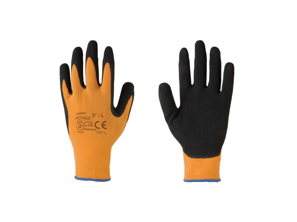 Pracovní rukavice Petrax - máčené, velikost 9