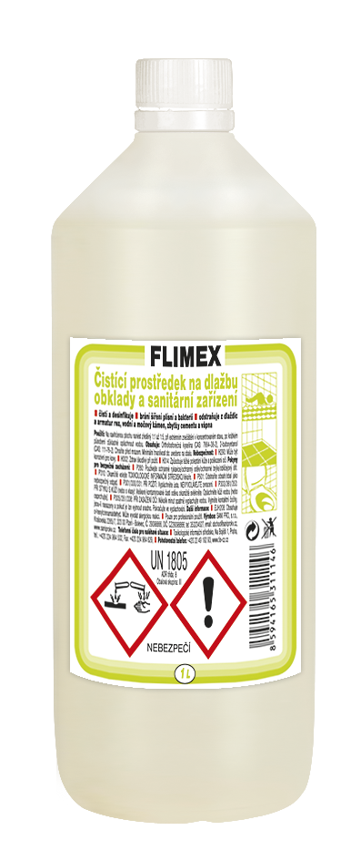 Levně SANI PRO FLIMEX 1l extra silný čistící prostředek na dlažbu, obklady a sanitární zařízení (SP)