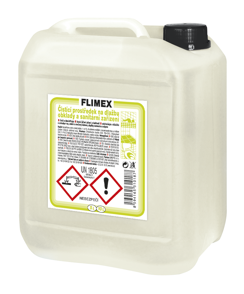 Levně SANI PRO FLIMEX 5l extra silný čistící prostředek na dlažbu, obklady a sanitární zařízení (SP)