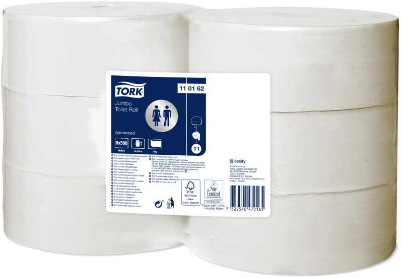 Levně TORK Jumbo toaletní papír Advanced 2-vr., rec., průměr role 26cm, (bal. 6ks) T1 120272