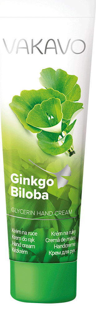 Levně VAKAVO glycerinový krém na ruce GINKGO BILOBA 100 ml