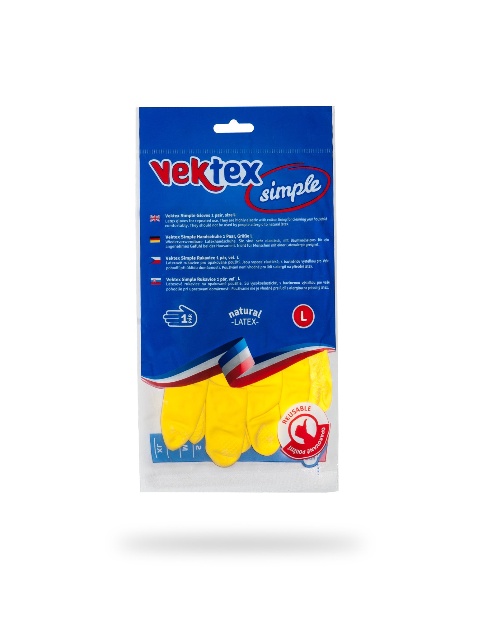 Levně VEKTEX úklidové rukavice Simple vel.L