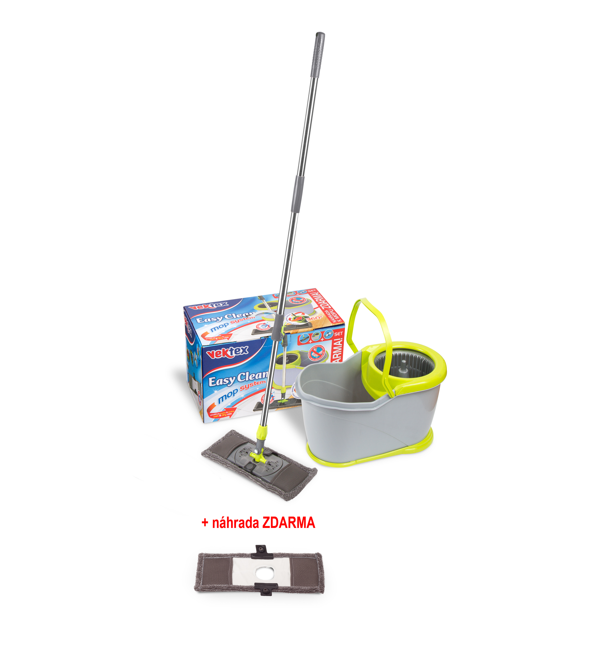 Vektex Easy Clean mop systém + náhrada zdarma
