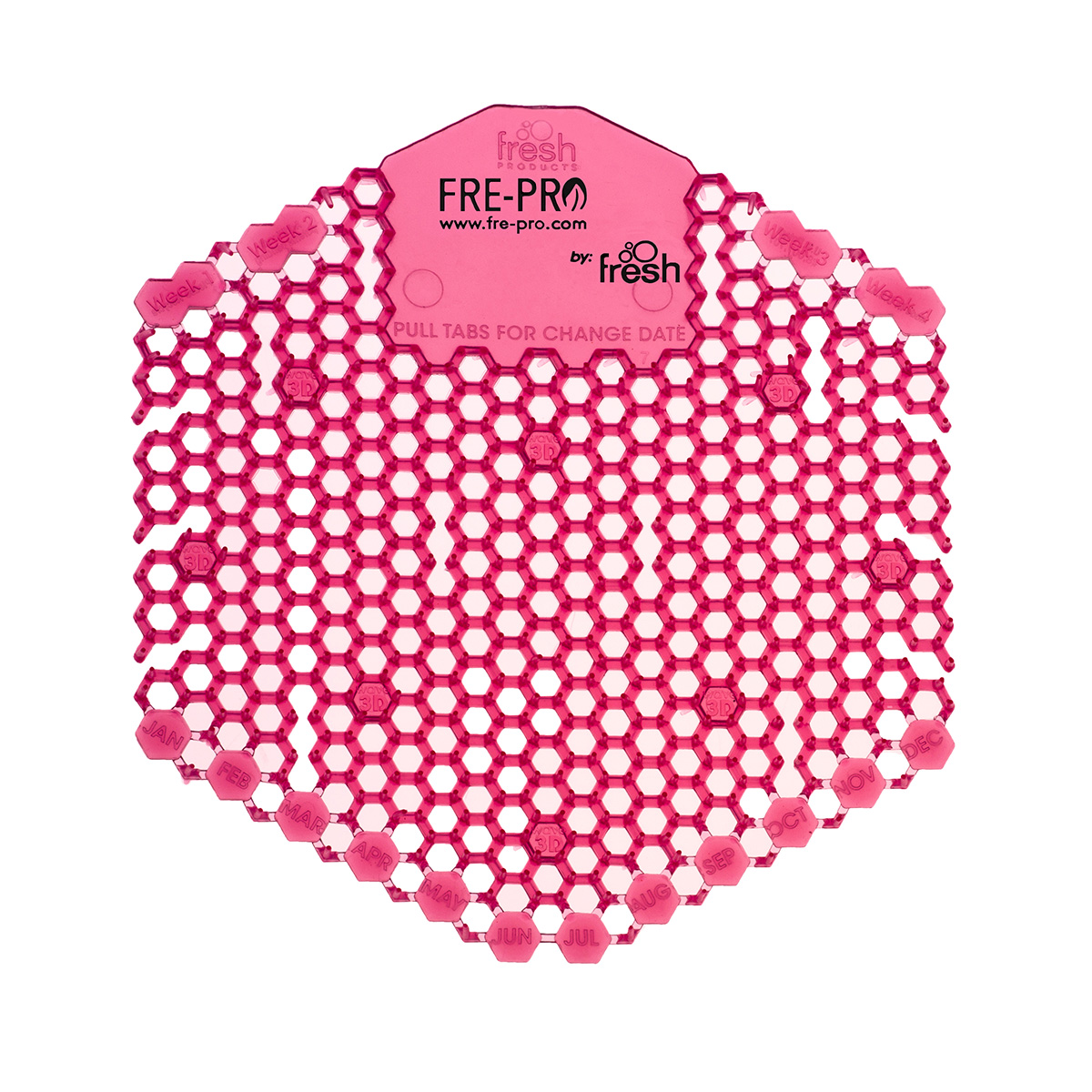 FrePro Pisoárové sítko FRE PRO WAVE 3D Kiwi/Grapefruit (růžová) 013004