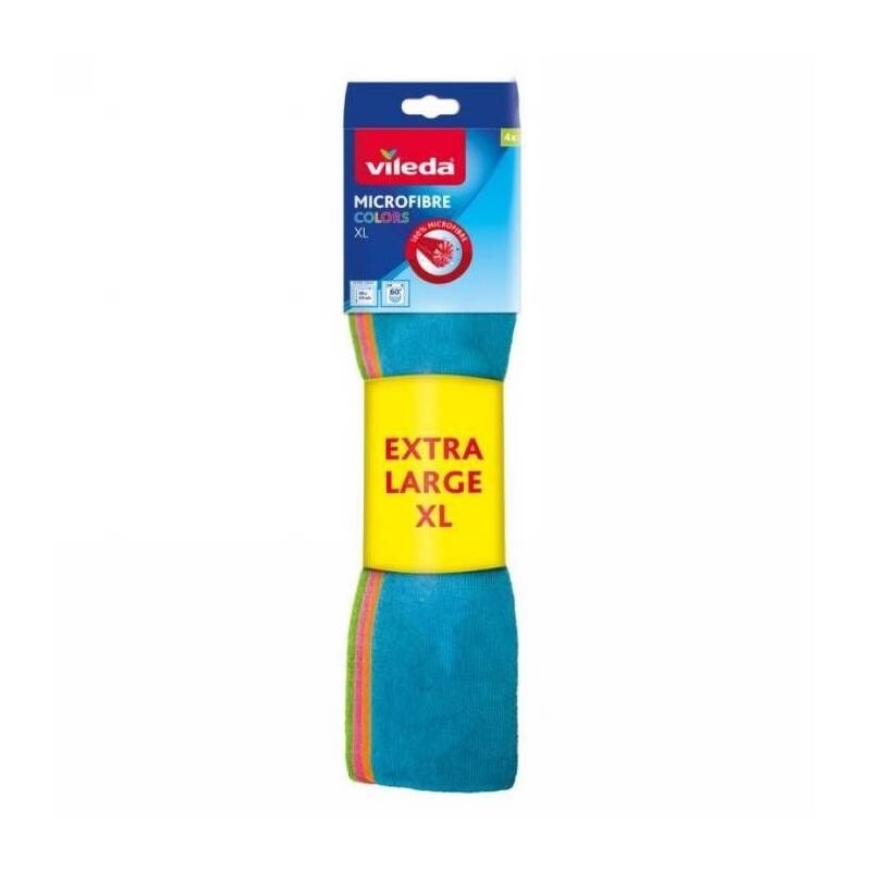 Levně VILEDA Microfiebre Colors mikrohadřík XL bal. 4ks dlouhé