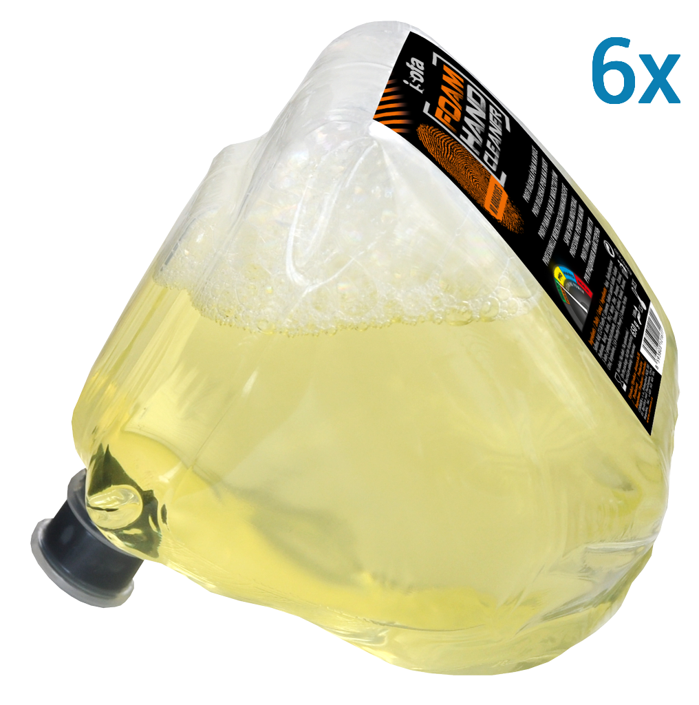 Levně ISOFA FOAM Profi dílenská pěna na ruce 6 x 650g, TEAM náhradní náplň (oranžová)