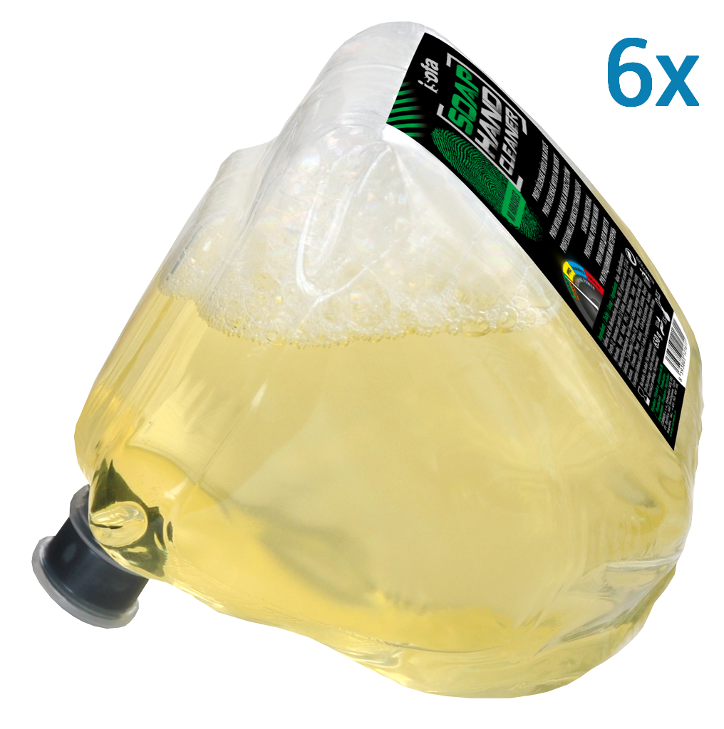 Levně ISOFA SOAP Profi dílenské mýdlo na ruce 6 x 650g, TEAM - náhradní náplň (zelená)