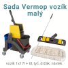 Vermop sada - vozík 1x17l + 6l, držák, tyč, návlek