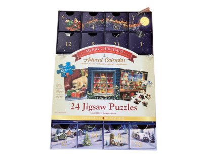 Adventní puzzle kalendář, 24x50 dílků