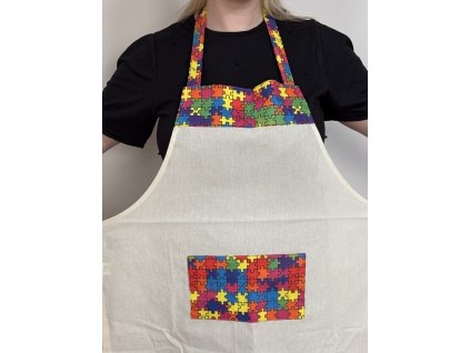 Kuchyňská puzzle zástěra