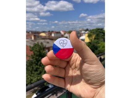 Placka, Česká vlajka s puzzle srdcem